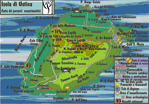 mappa di Ustica