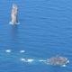 Canna (m71) e scoglio di Montenassari, dalla cima di Monte Fossa Felci